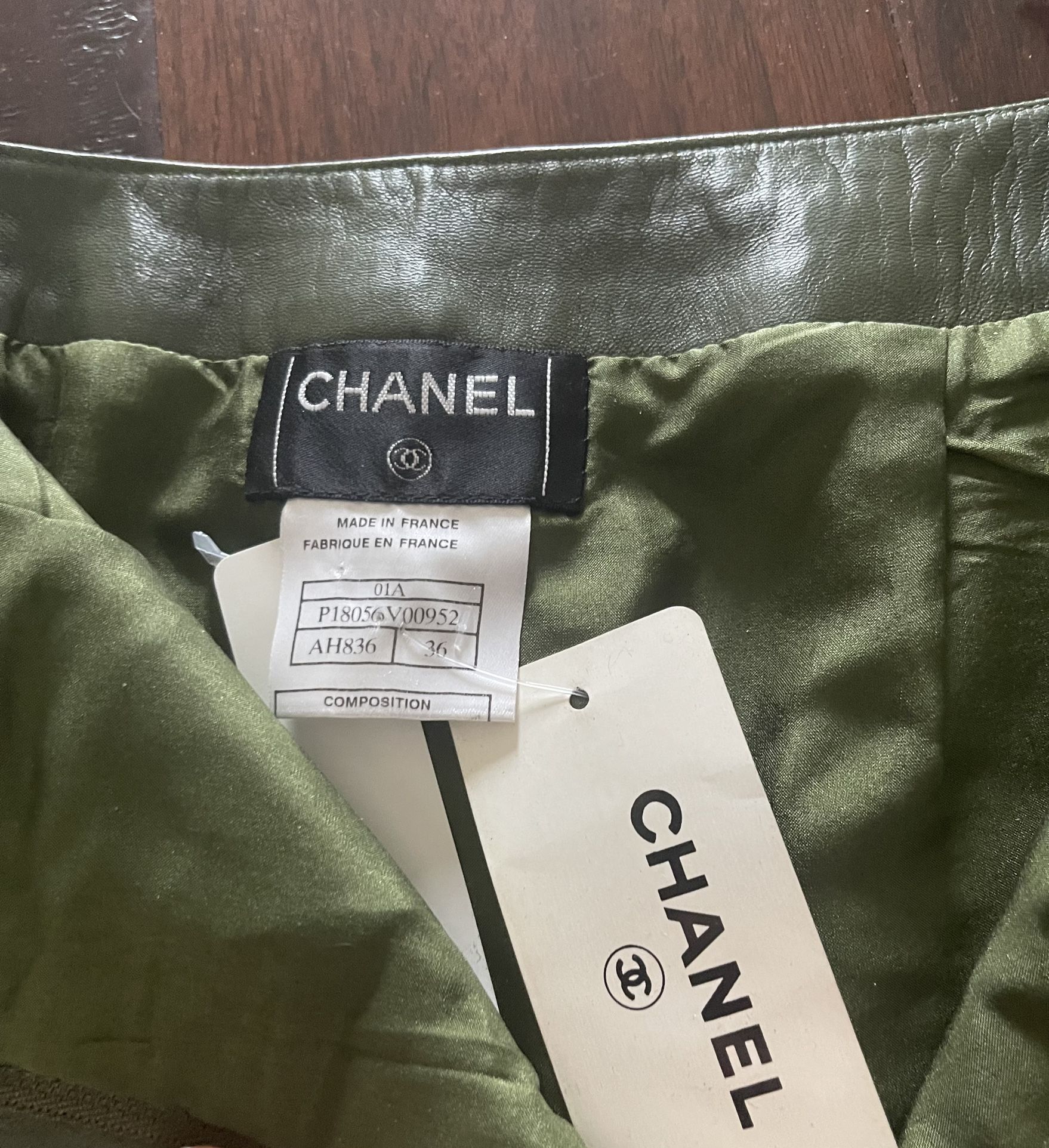 NWT Chanel Slim Pant - Army Green - Never Worn