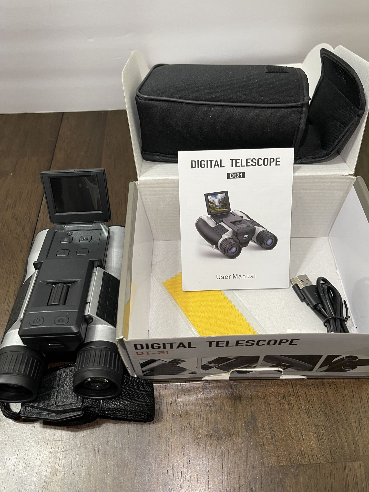 Digital Binocular 12x zoom Telescope with Camera DT-21 - 1080P Recorder, 2" LCD