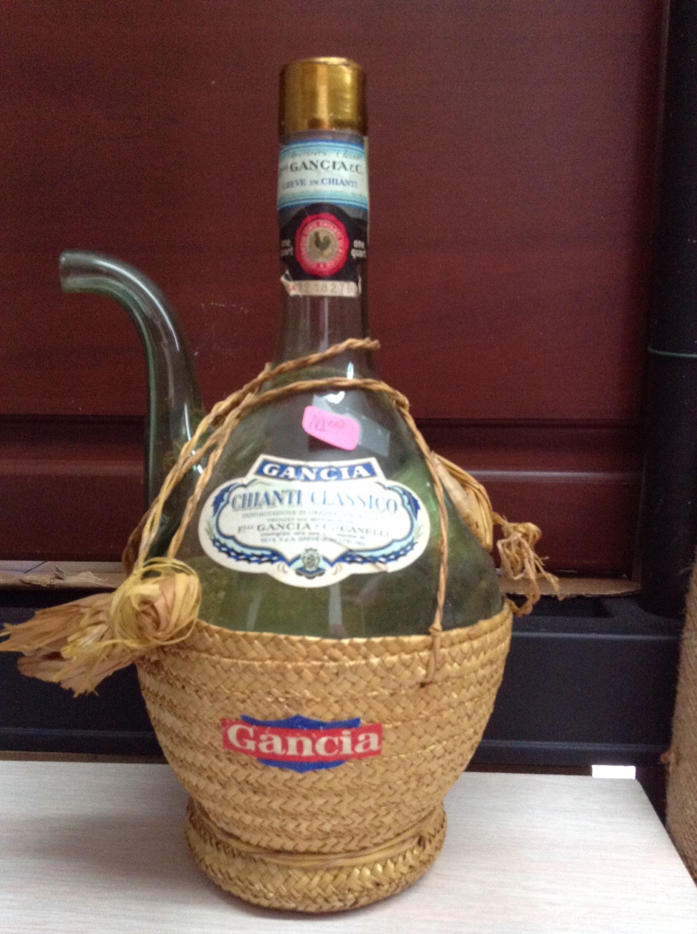 Gancia Chianti Wine Bottle vintage Italian