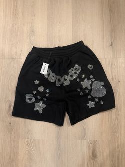 Sp5der rhinestone shorts small w bag n tags
