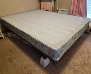 Queen Size Box Spring & Bed Frame