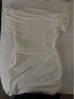 white mini dress