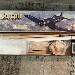 Rare Great Planes F4U Corsair .40 Size RC Sport Airplane Model Kit – Complete in Box