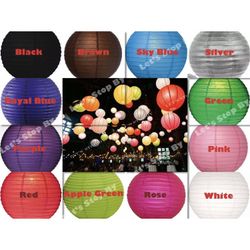 Brand new 24 pieces 12” round Chinese paper lanterns Light Wedding Party Floral Home Art craft decoration