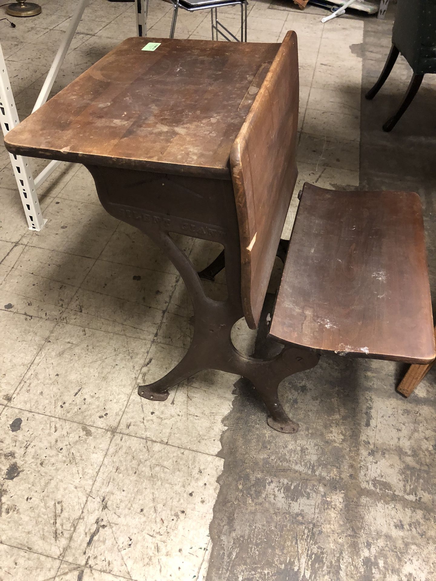 Antique Silent Giant School Desk Chair