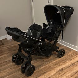 Double Stroller Baby Trend Sit and Stand