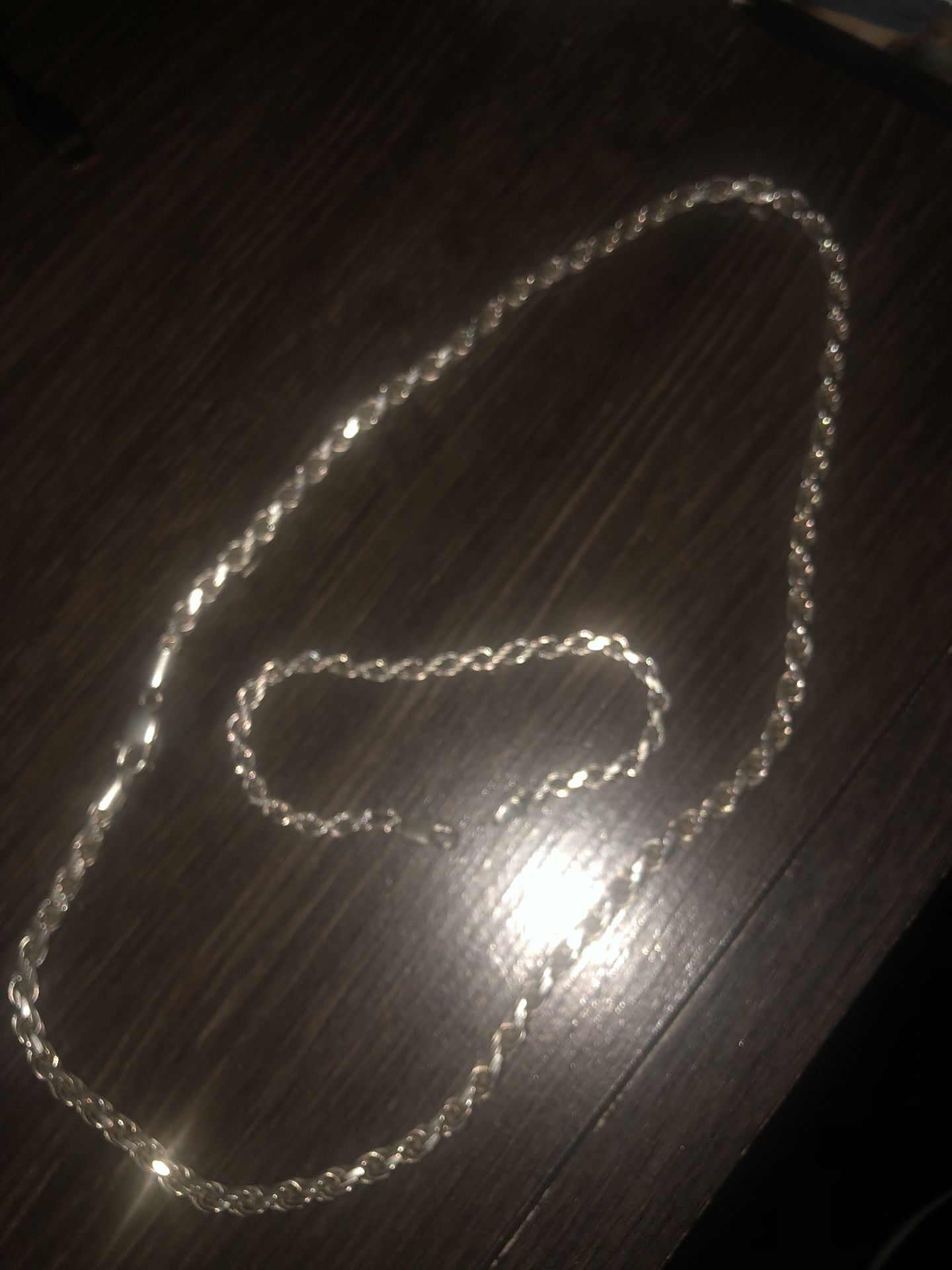 Silver Chain And Bracelet