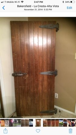 Antique freezer door