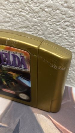 The Legend of Zelda Majora's Mask N64 Nintendo 64 Authentic Gold