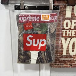Supreme x Hanes Skeleton Camo Thermal Pants Size M – Brand New Sealed