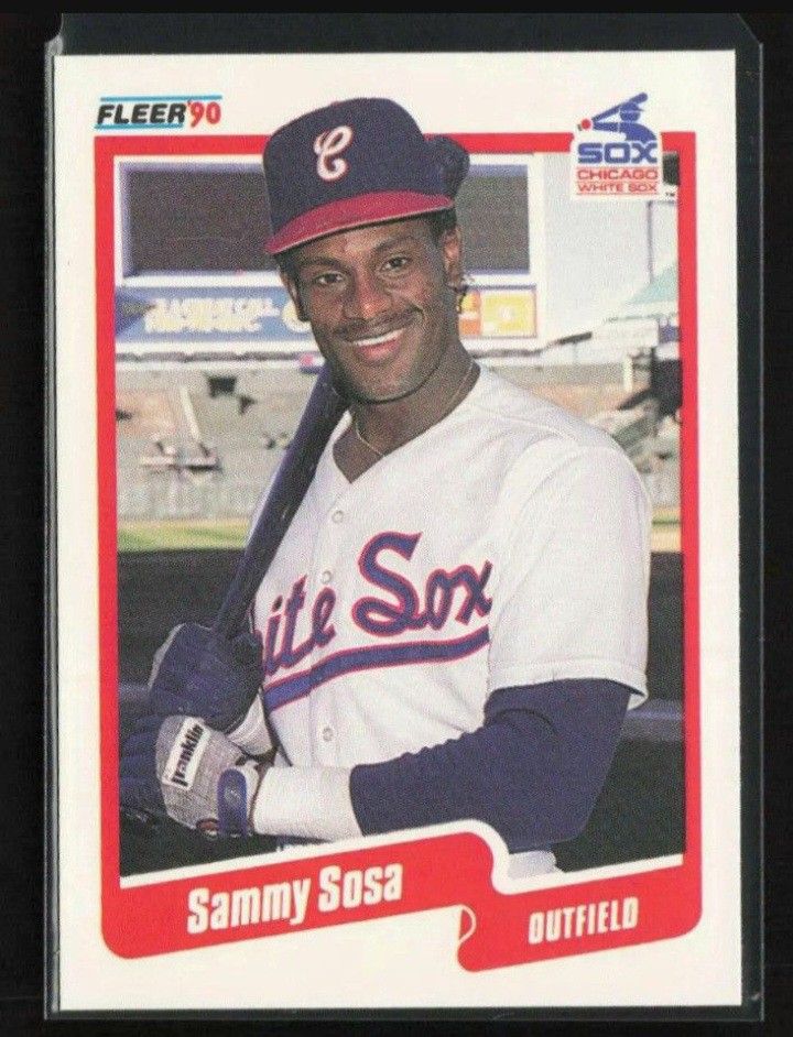 Super Nice Pair Of Sammy Sosa Rookie Error Cards