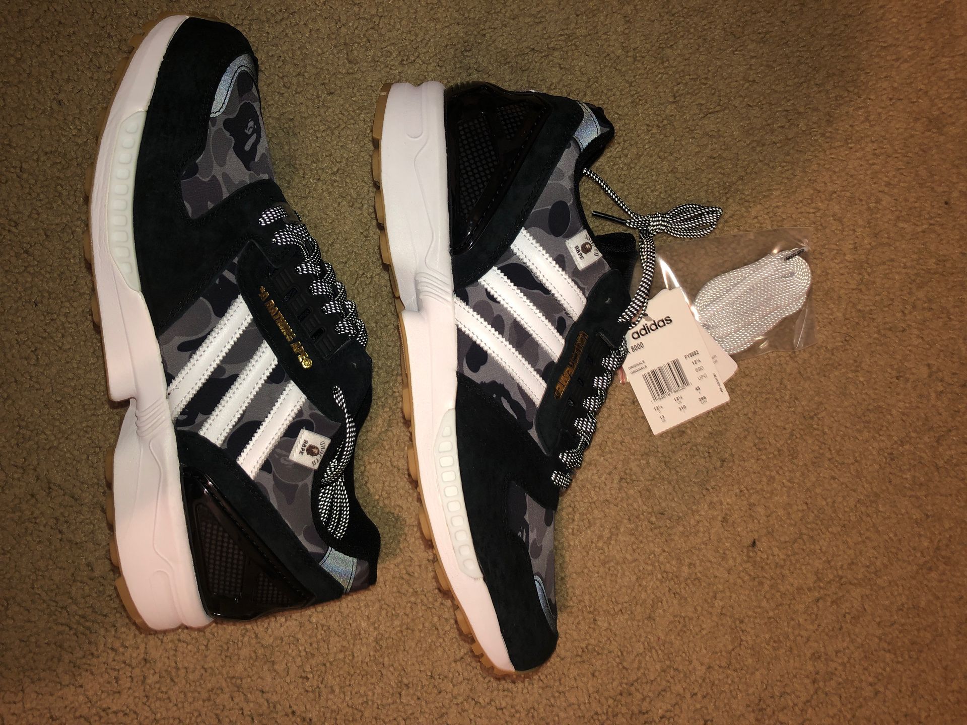 Bape X Undefeated X Adidas ZX 8000 & Accessories - & Accessories