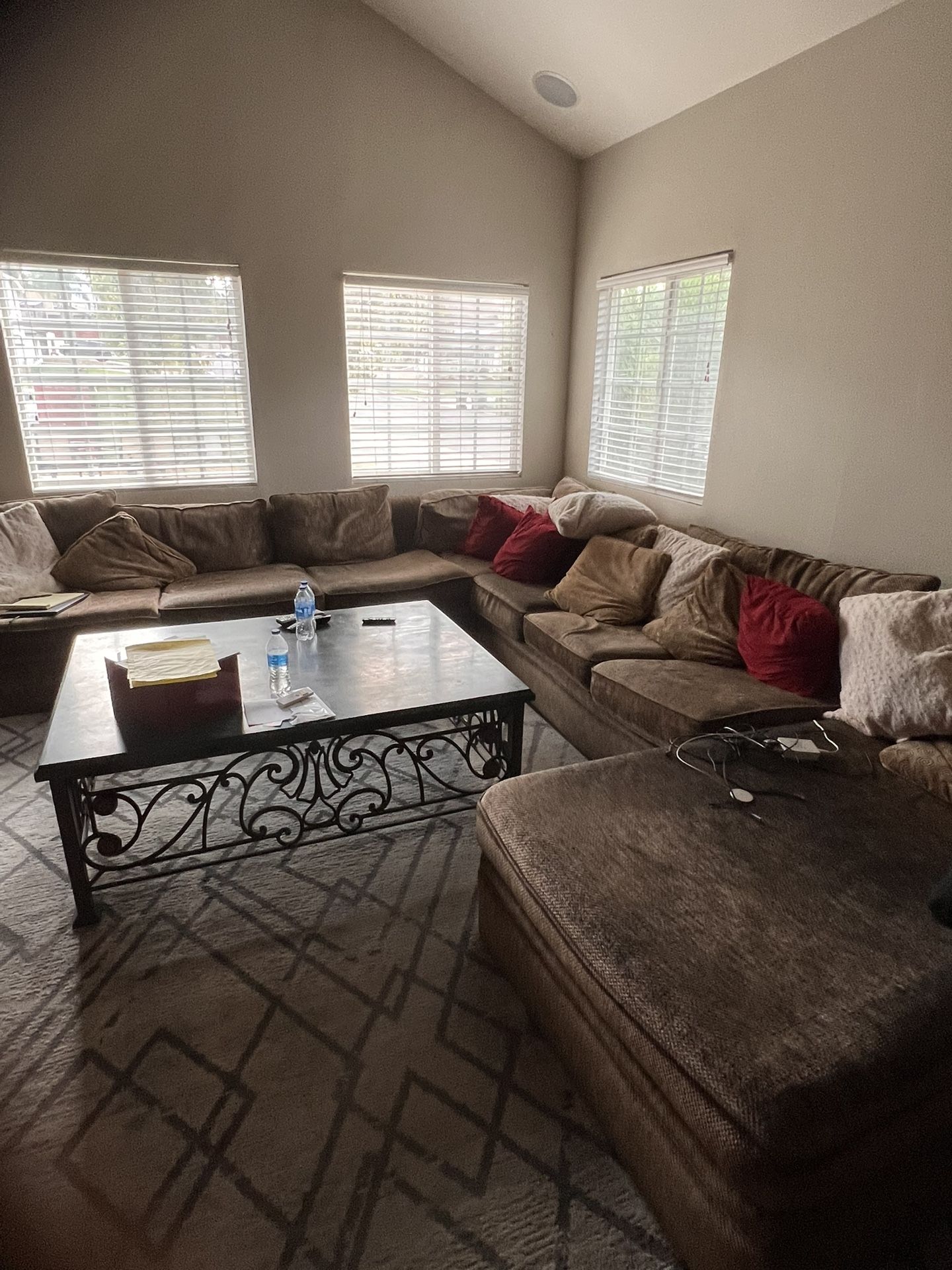 Beautiful Couch(3 Pieces)N Rug For Sale