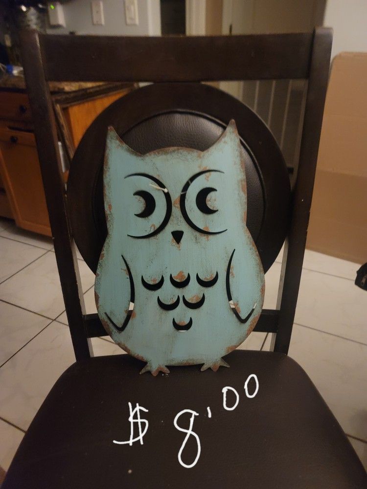 Owl Metal Decor