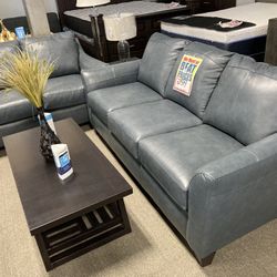 Leather Lane Sofa & Loveseat 😎♥️ $1,599 Easy Financing !