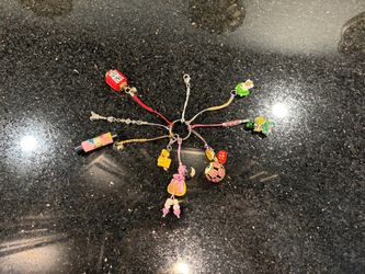 Set of 8 Japanese and East Asian-style Good Luck Charms and Cell Phone Straps
