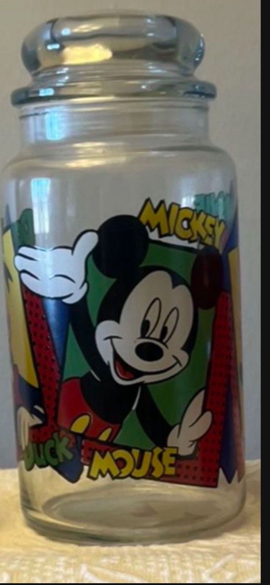Disney candy jar, If Pictured it’s available