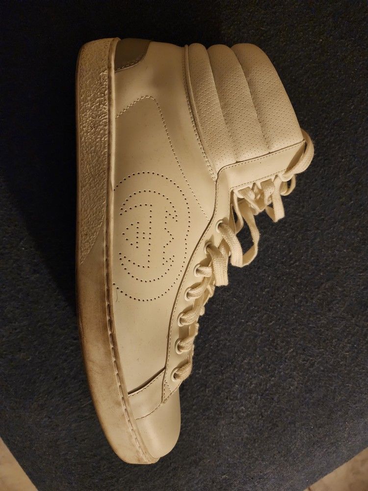 Gucci Men's White High-Top Sneakers
