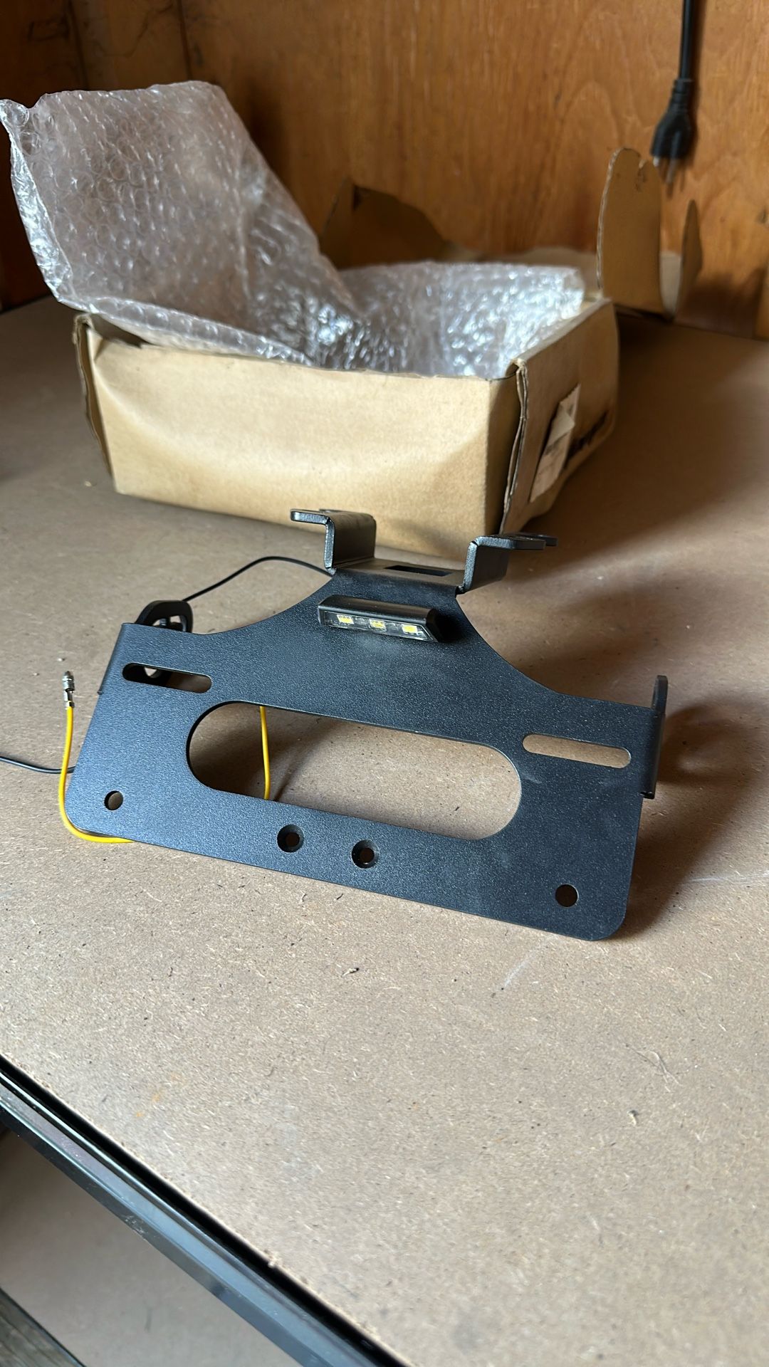 Motorcycle LED Plate Bracket