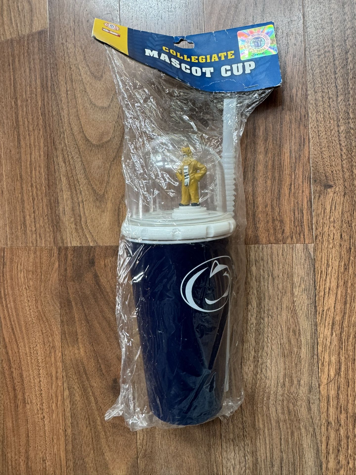 RARE NEW Vintage Penn State Nittany Lions Travel Cup Mug Dancing Lion Wind Up