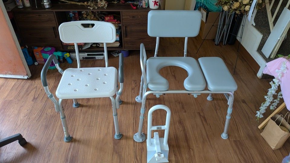 Comode, Shower Chair, Shower Handle 