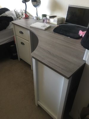Office Desk Ameriwood Dover Desk Federal White Sonoma Oak For