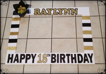 Black and gold birthday party decorations