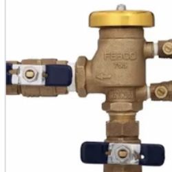 Febco 765 Series 3/4" Bronze Pressure Vacuum Breaker Backflow Preventer, Quarter Turn Shutoff, NPT Connections, Freeze Sensor with SentryPlus Alert Te