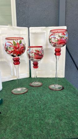 3 Piece Goblet Set For Candels