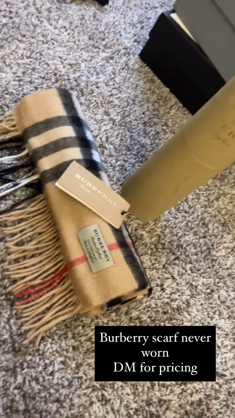 Burberry Check Cashmere Scarf