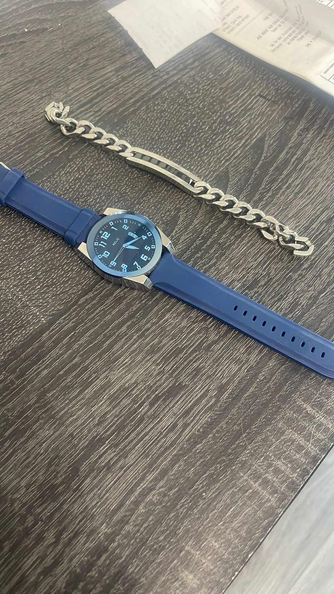 Bracelet And Watch. Man