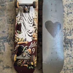 Pro Skateboard W/ Extra Deck