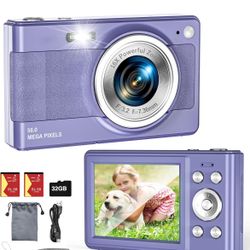 Digital Camera for Kids 1080P FULL HD Camera 44MP Point and Shoot Digital Camera