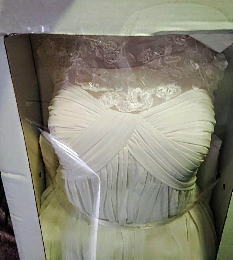 Chiffon Wedding Dress Size 10