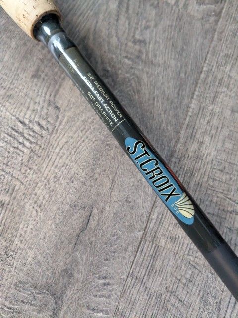 Like New ST. CROIX Avid AS68MXF 6'8" 1PC Graphite Medium Spinning Rod 