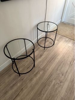 Two side tables