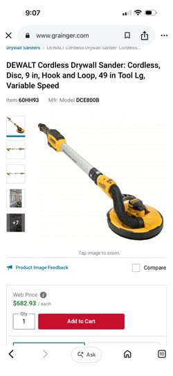 Dewalt Flexvolt Drywall Sander Orbital $680