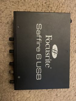 - Focusrite Saffire 6 USB Audio Interface