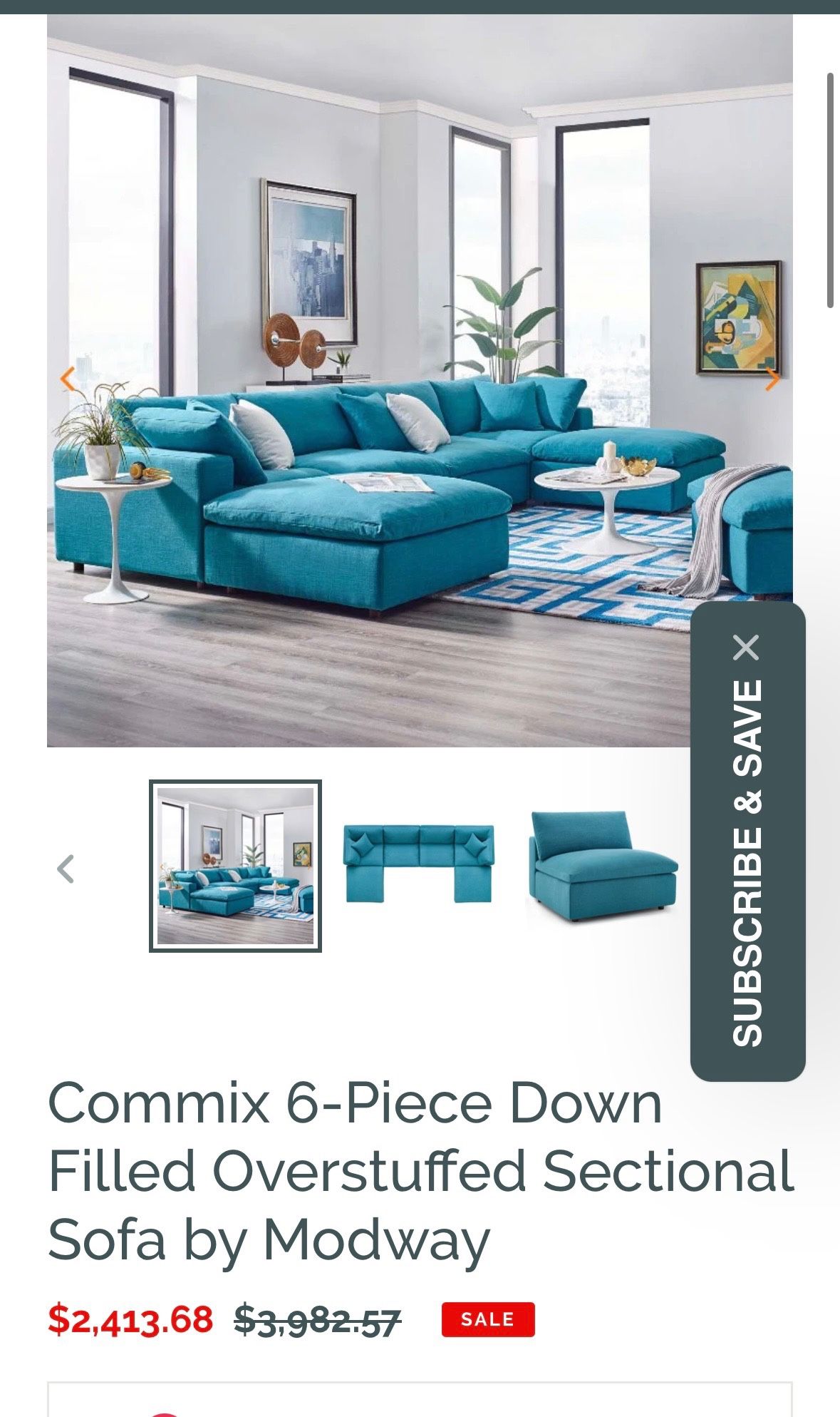 6 Piece Living Room Set