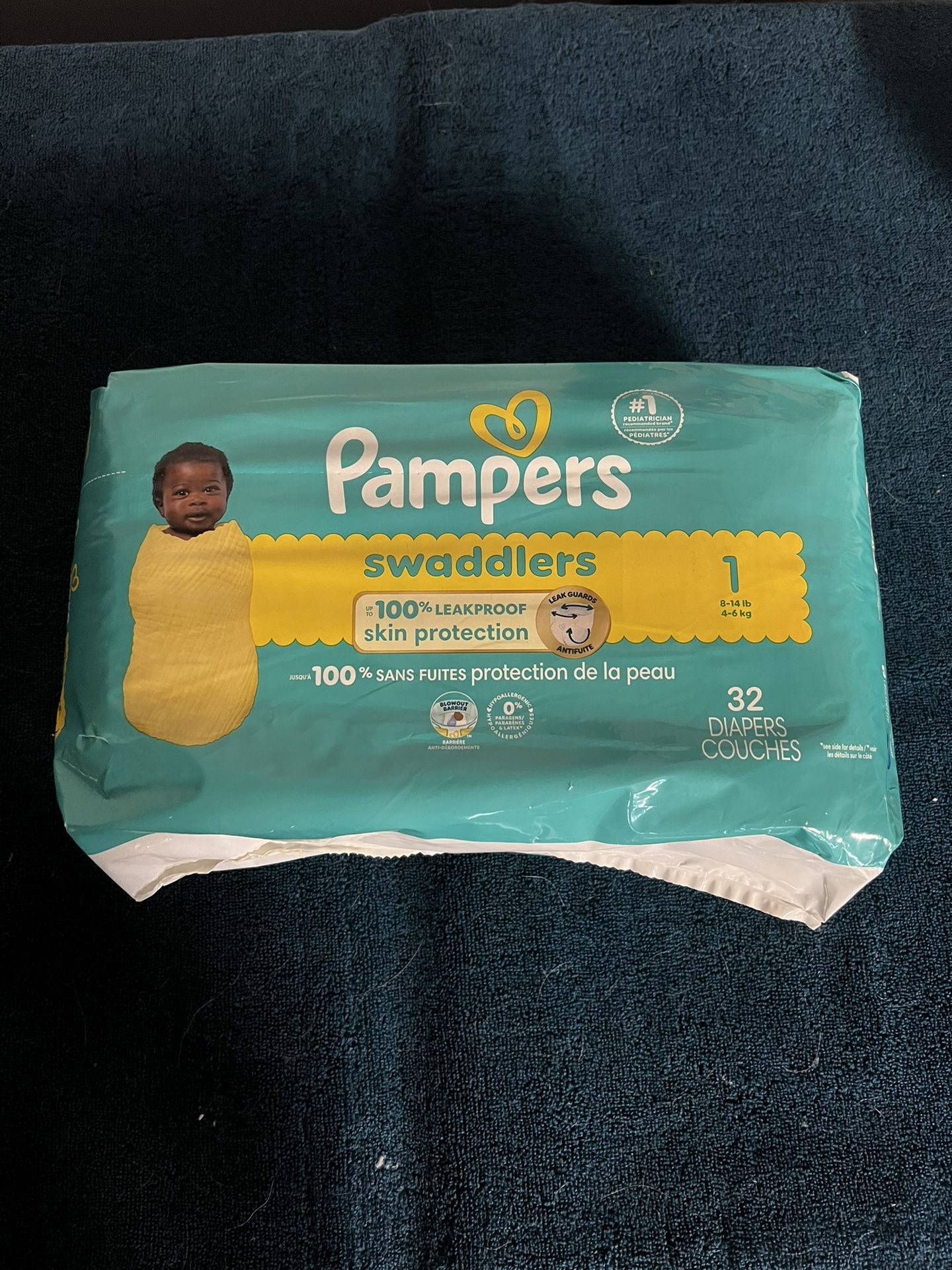 Pampers diapers Swaddlers Size 1