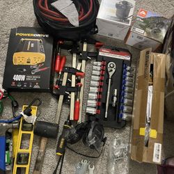 Brand New Socket Set, Power Inverter And Miscellaneous Tools -Price firm
