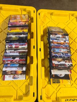 Bundle of DVDs clearing storage sale