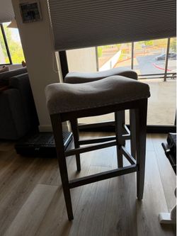Gray barstools