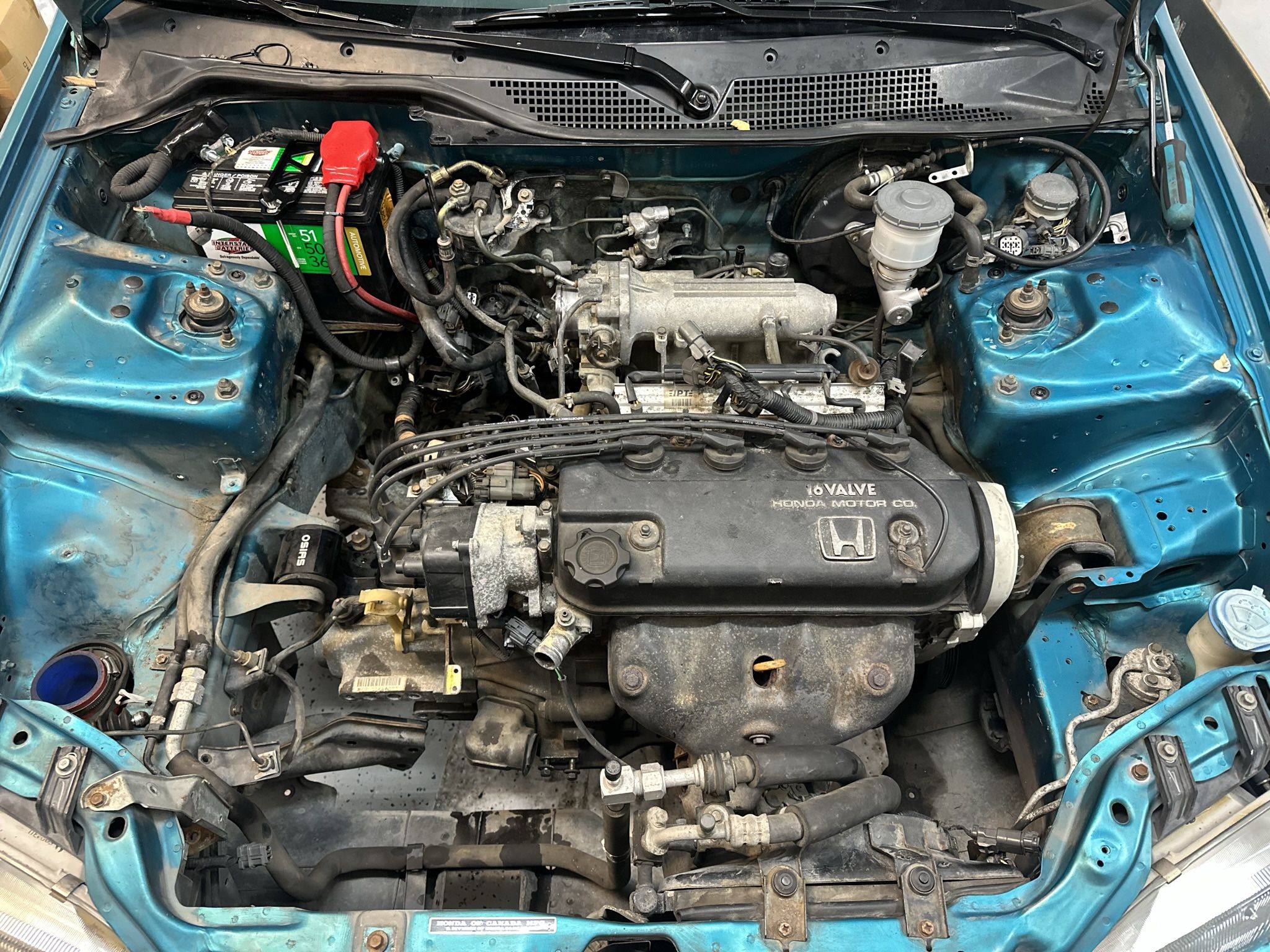 Honda Civic D15b7 Complete Swap Manual 5spd