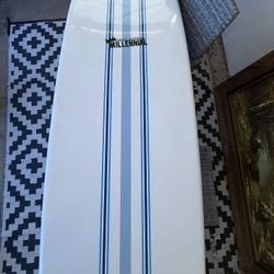 Millennial Surfboard 7 Ft 2 Inch Hand Shaped Excellent Condition W/Fins
