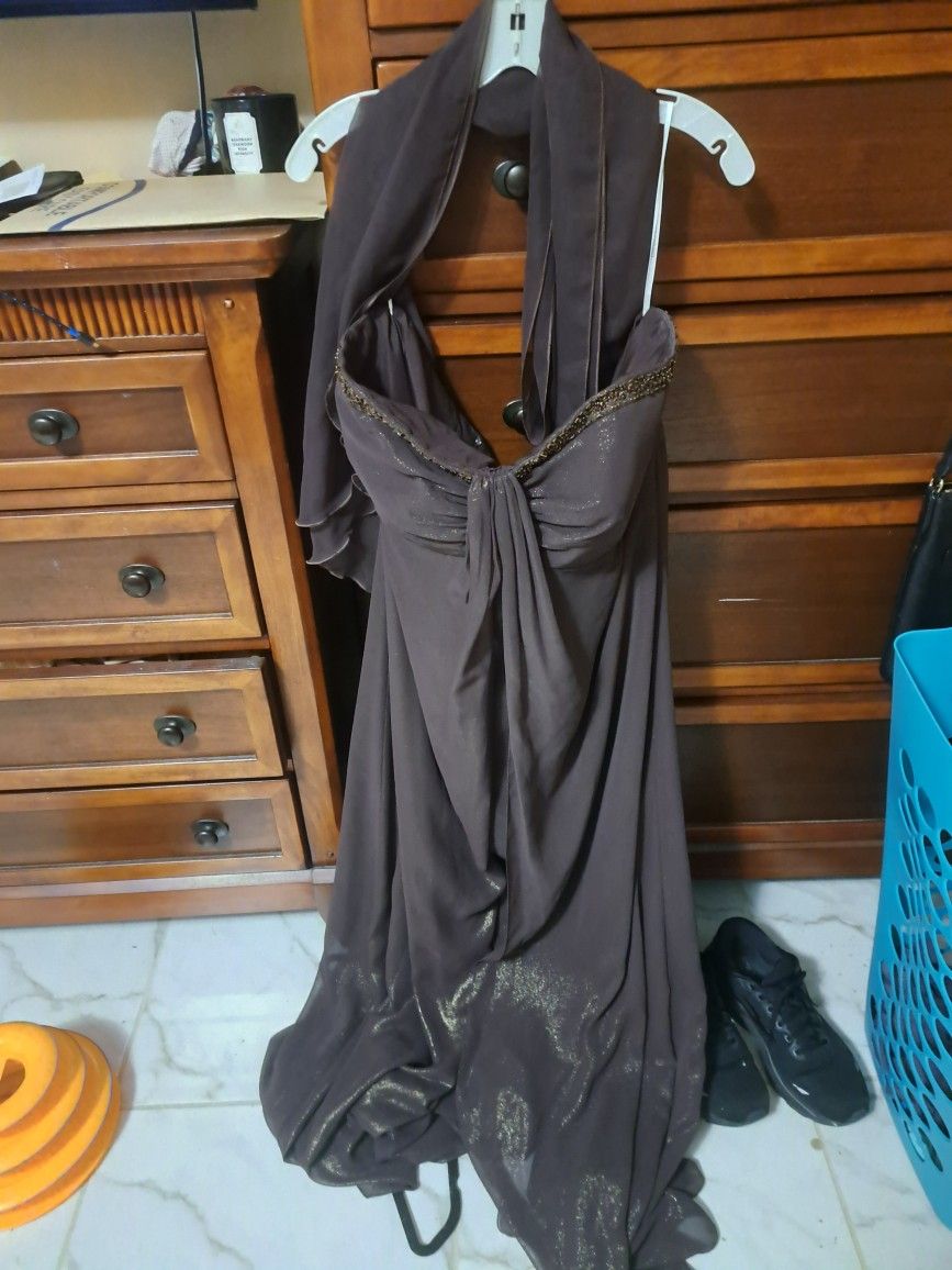Brown Evening Gown