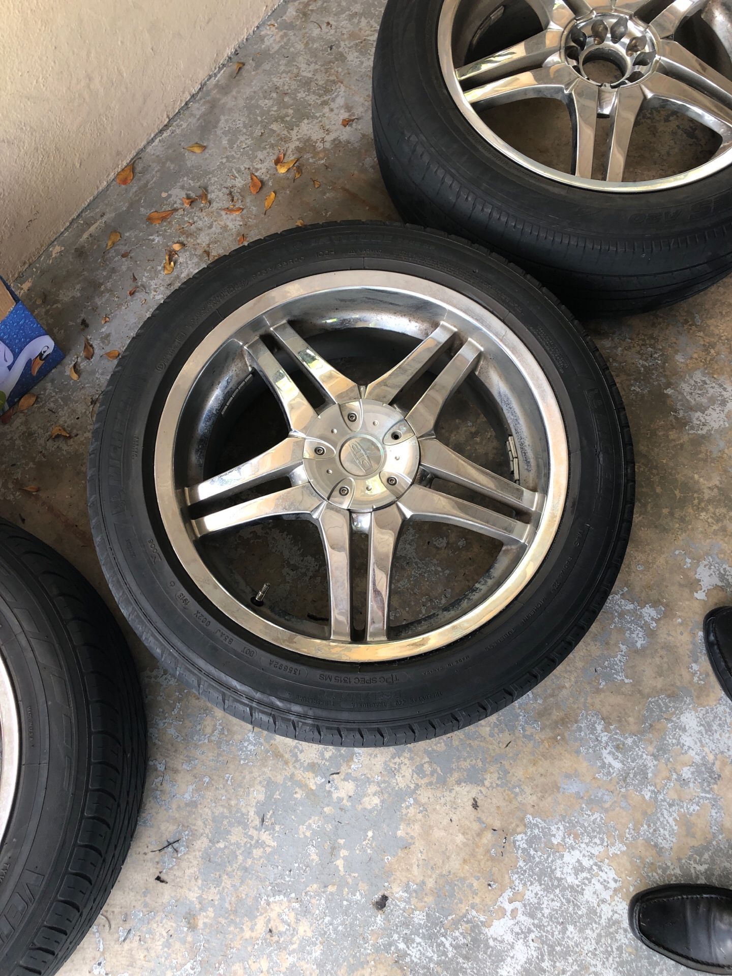 20 inch dip chrome rims