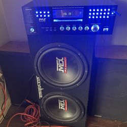 Pyle Receiver & Mtx Audio Sub 