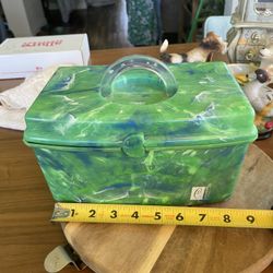 Vintage Caboodles Case Full Of Embroidery Thread