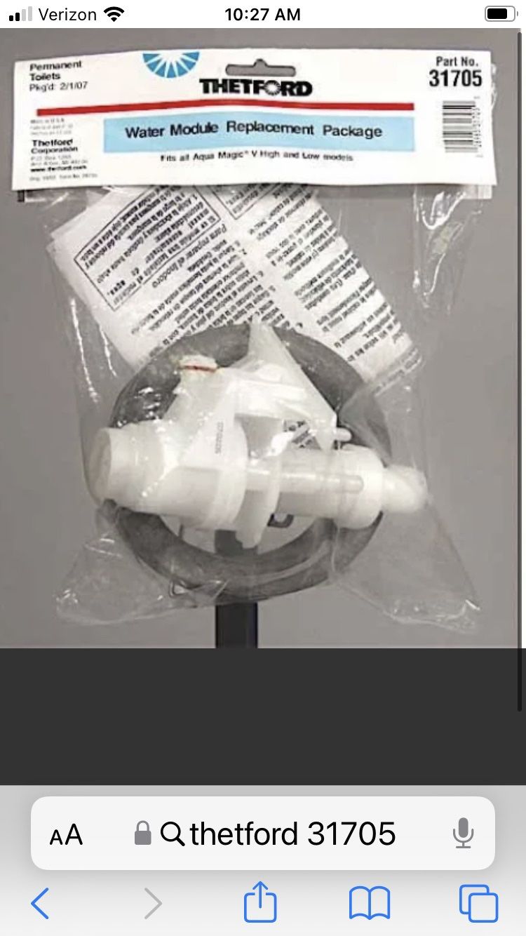 Thetford Aqua Magic V toilet valve 31705